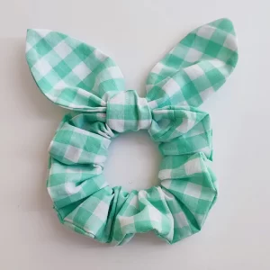 Bunny scrunchie καρό βεραμάν