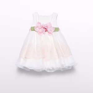 Βρεφικό φόρεμα τούλι κεντητό Abel & Lula