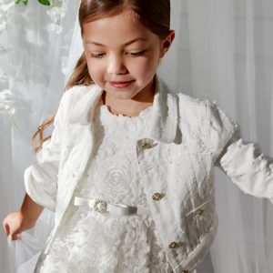 Τζιν εκρού μπουφάν με πούλια Abel & Lula